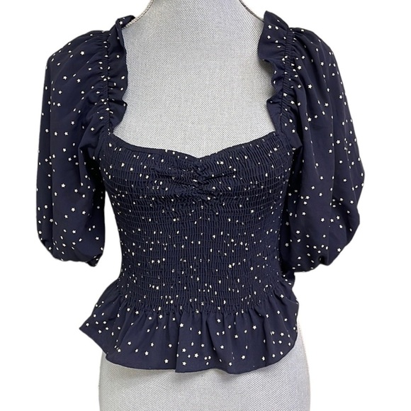 NWOT Emory Park cropped top with half balloon sleeves - Picture 1 of 5